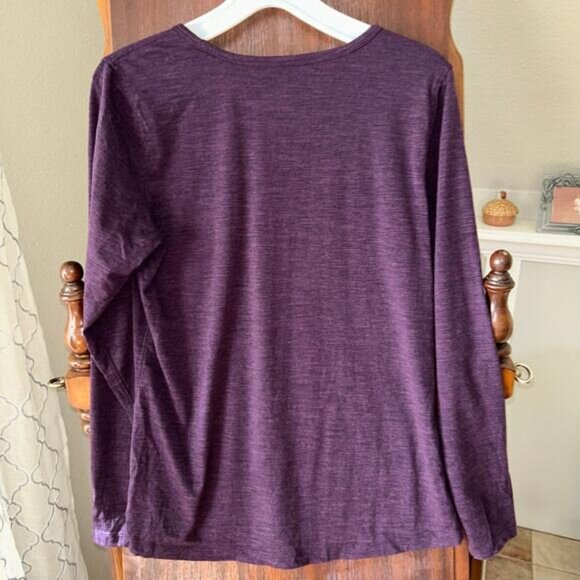 WoolX Remi Merino Wool top Women’s Large purple - Picture 5 of 6